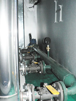 Насосная станция ПНС 36-15 (арматура внутри станции)